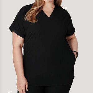 Mandala Scrub Top - Oversized V Neck Top.